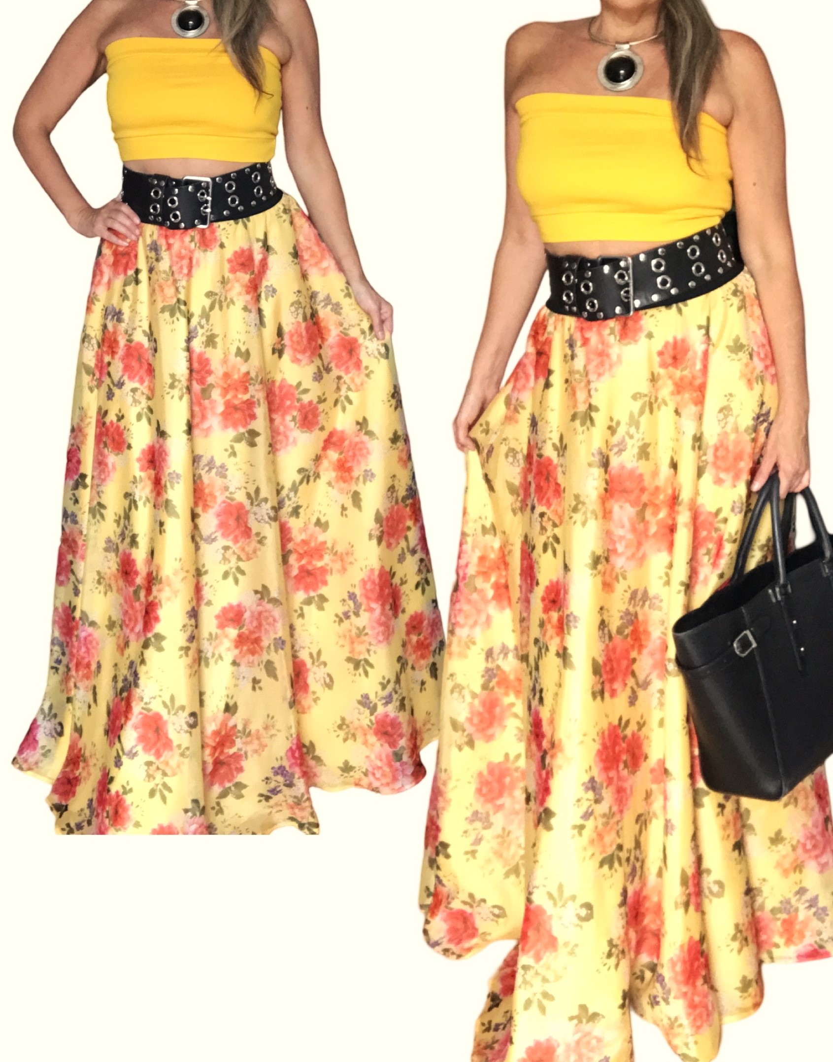 Dlouá letní sukně - maxi sukně BOROS SK-L-YE03